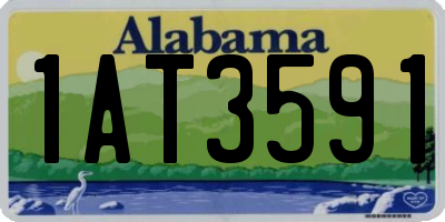 AL license plate 1AT3591