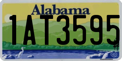 AL license plate 1AT3595