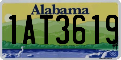 AL license plate 1AT3619