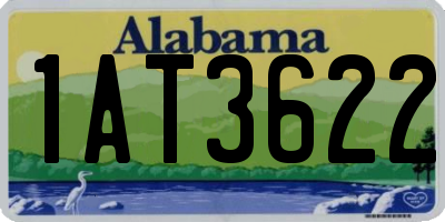 AL license plate 1AT3622