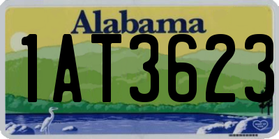 AL license plate 1AT3623