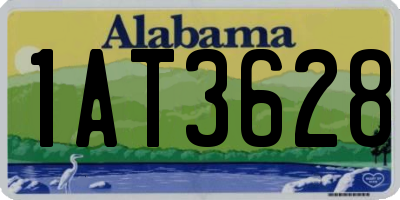 AL license plate 1AT3628