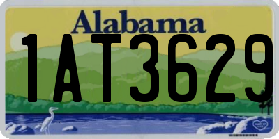 AL license plate 1AT3629