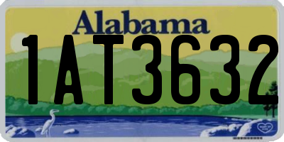 AL license plate 1AT3632