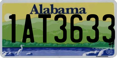 AL license plate 1AT3633
