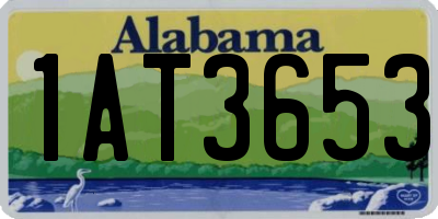AL license plate 1AT3653
