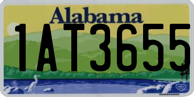 AL license plate 1AT3655