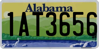 AL license plate 1AT3656