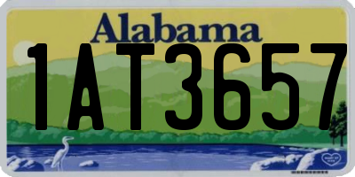 AL license plate 1AT3657