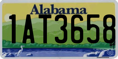 AL license plate 1AT3658
