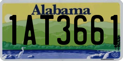 AL license plate 1AT3661