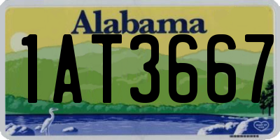 AL license plate 1AT3667