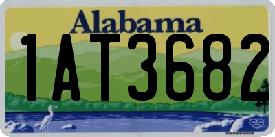 AL license plate 1AT3682