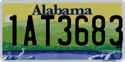 AL license plate 1AT3683