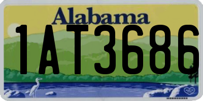 AL license plate 1AT3686