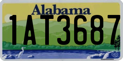 AL license plate 1AT3687