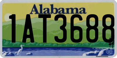 AL license plate 1AT3688