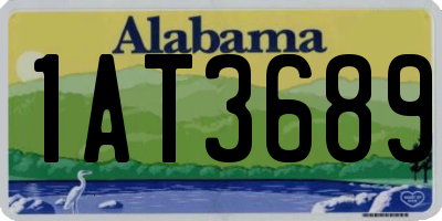 AL license plate 1AT3689