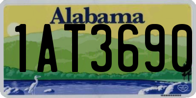 AL license plate 1AT3690