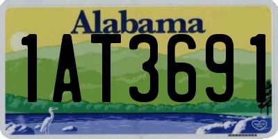 AL license plate 1AT3691
