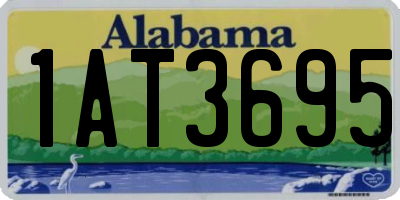 AL license plate 1AT3695