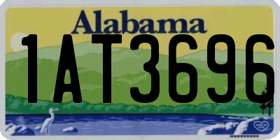 AL license plate 1AT3696