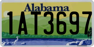 AL license plate 1AT3697