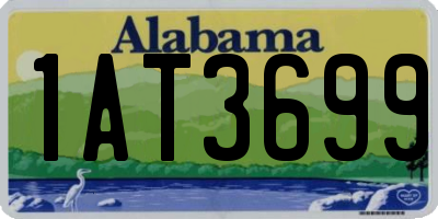 AL license plate 1AT3699