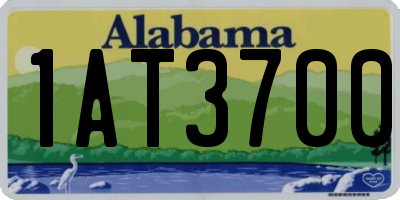 AL license plate 1AT3700