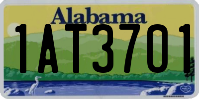 AL license plate 1AT3701