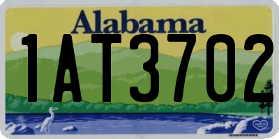 AL license plate 1AT3702