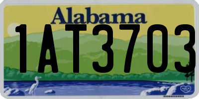 AL license plate 1AT3703