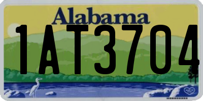 AL license plate 1AT3704