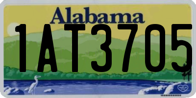 AL license plate 1AT3705