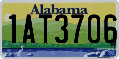 AL license plate 1AT3706