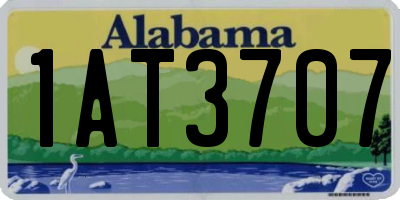 AL license plate 1AT3707