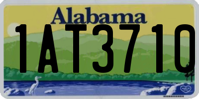 AL license plate 1AT3710