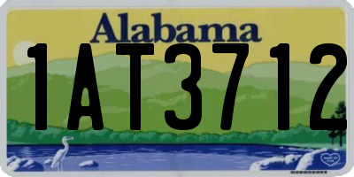 AL license plate 1AT3712