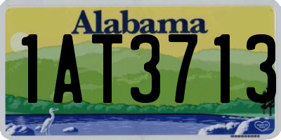 AL license plate 1AT3713