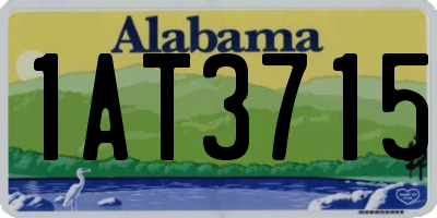 AL license plate 1AT3715