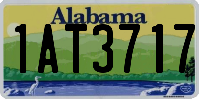 AL license plate 1AT3717