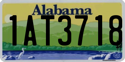 AL license plate 1AT3718