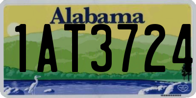 AL license plate 1AT3724