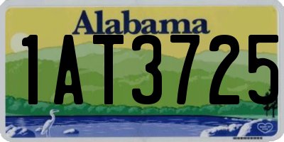 AL license plate 1AT3725