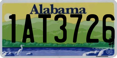 AL license plate 1AT3726