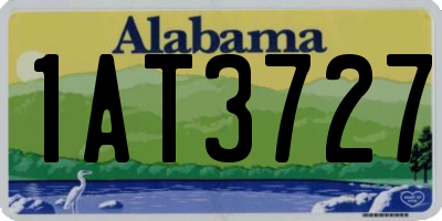 AL license plate 1AT3727