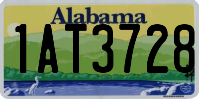 AL license plate 1AT3728