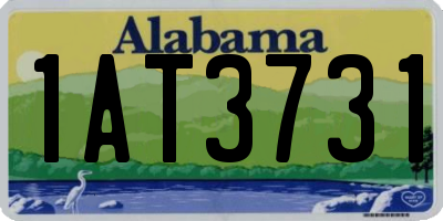 AL license plate 1AT3731