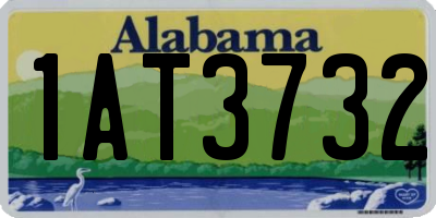AL license plate 1AT3732