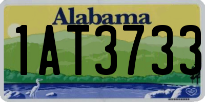 AL license plate 1AT3733